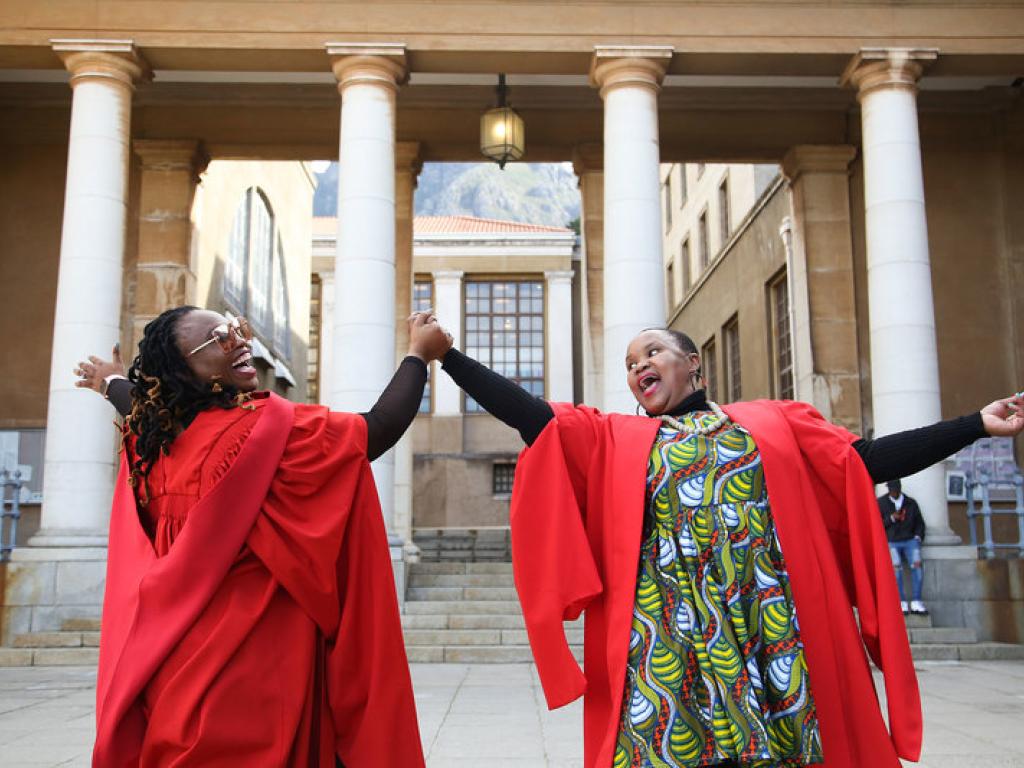 Graduates celebrating